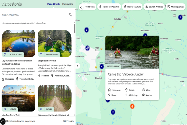 Tourism information platforms